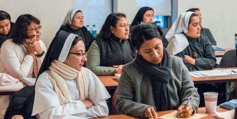 Participants in the Woods College leadership program for the U.S.-Latin American Sisters Exchange 